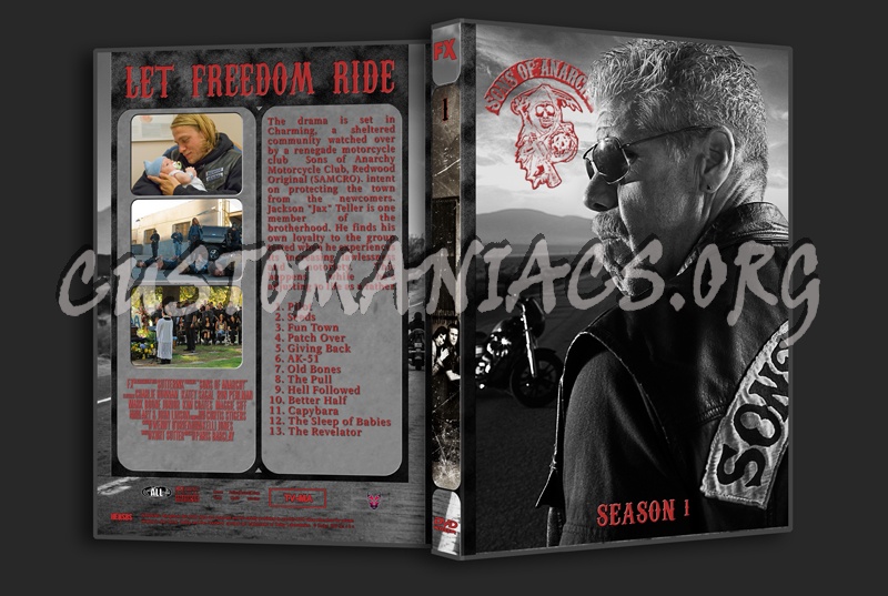 Sons of Anarchy - Full Series with Spine dvd cover