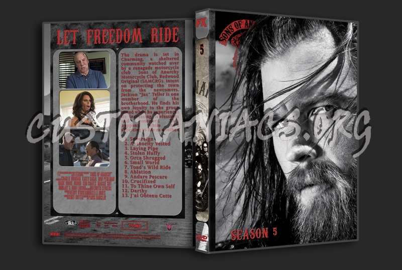 Sons of Anarchy - Full Series with Spine dvd cover