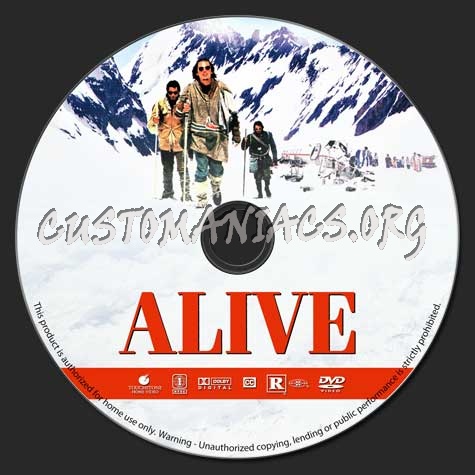 Alive dvd label