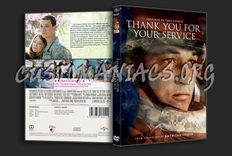 Thank You For Your Service dvd cover