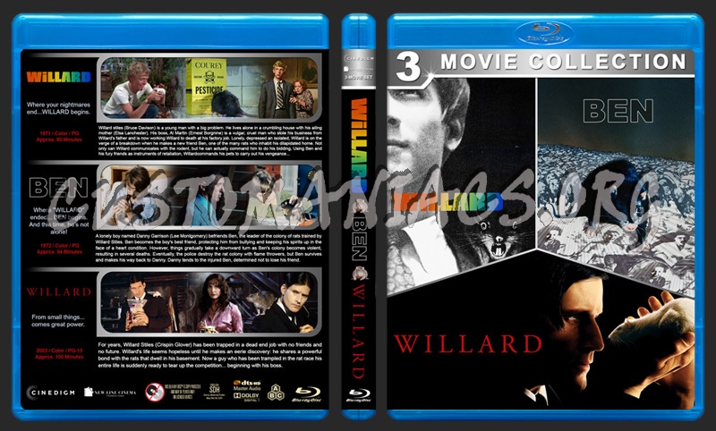 Willard / Ben Triple Feature blu-ray cover