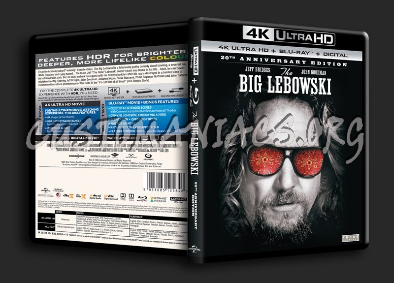 The Big Lebowski 4K blu-ray cover