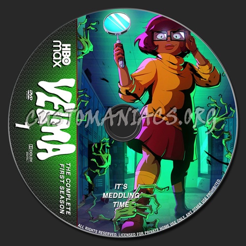 Velma Season 1 dvd label