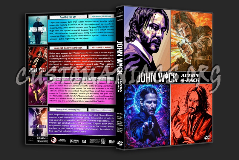 John Wick Action 4-Pack dvd cover