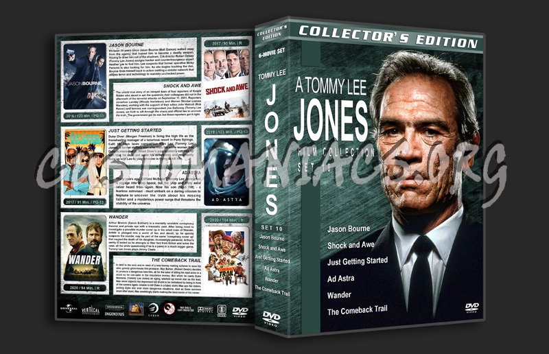 Tommy Lee Jones Film Collection - Set 10 (2016-2020) dvd cover