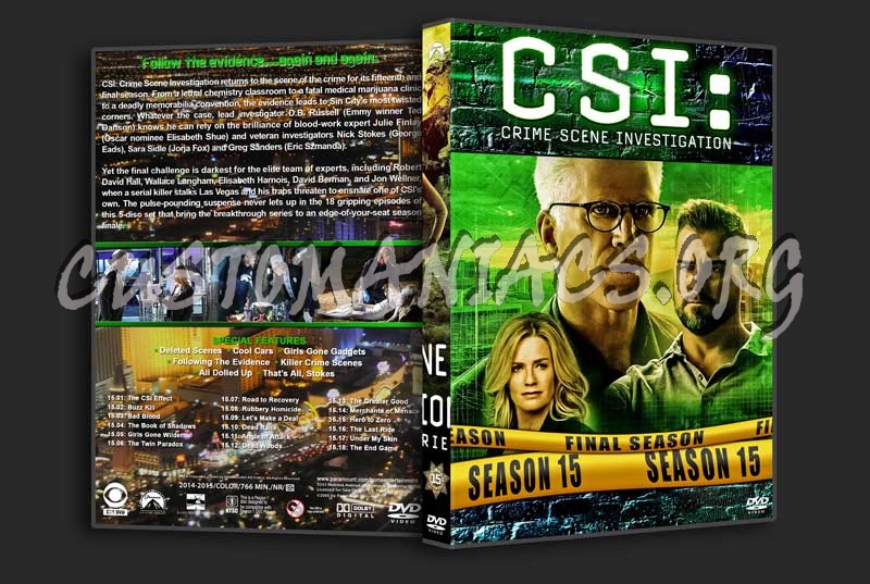 CSI : Crime Scene Investigation  - The Complete Series (spanning spine) dvd cover