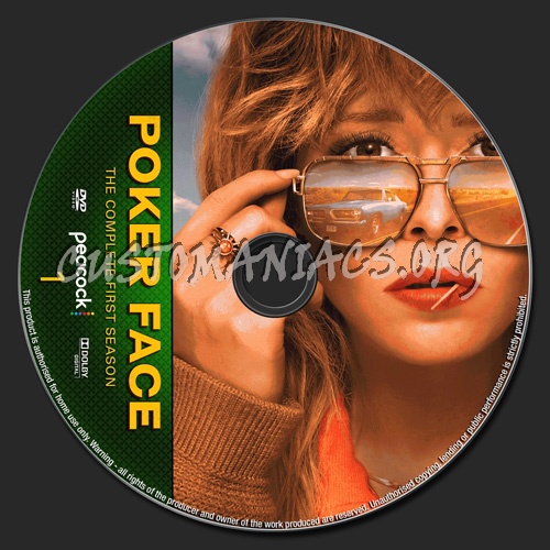 Poker Face Season 1 dvd label