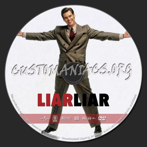 Liar Liar dvd label