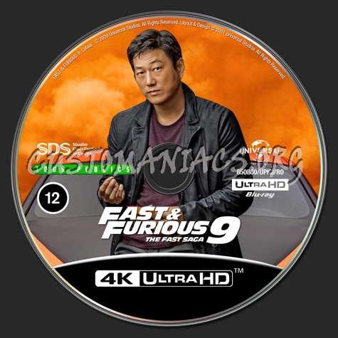 Fast & Furious 9 UHD Blu-ray Label (Han Lue) Version blu-ray label