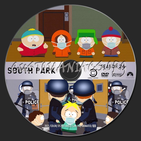 South Park - Season 24 dvd label