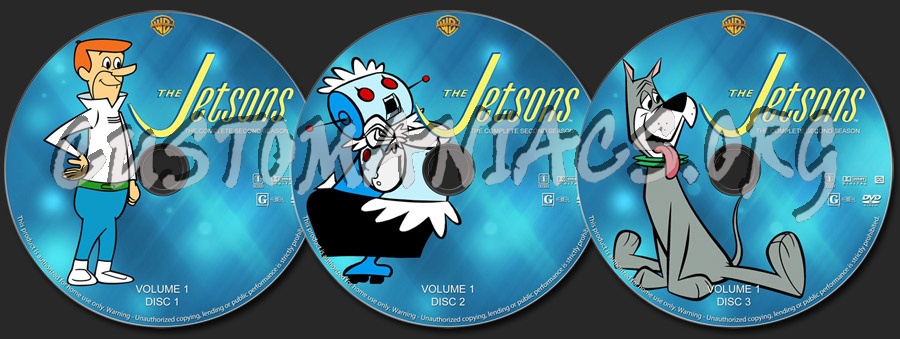 The Jetsons - Season 2, Volume 1 dvd label