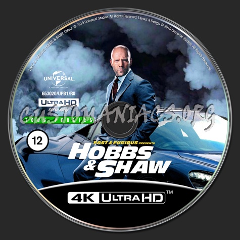 Fast & Furious - Hobbs & Shaw UHD Blu-ray Label blu-ray label