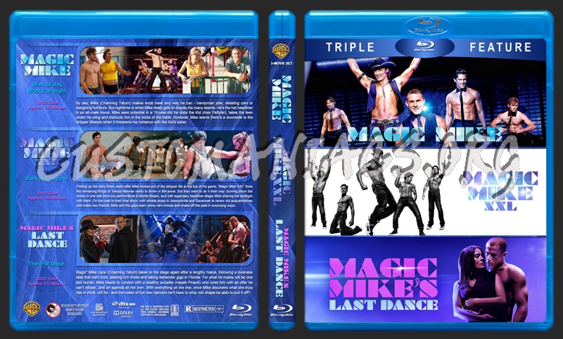 Magic Mike Triple Feature blu-ray cover