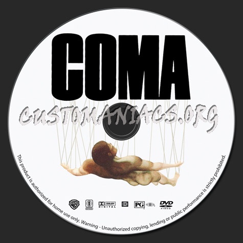 Coma dvd label