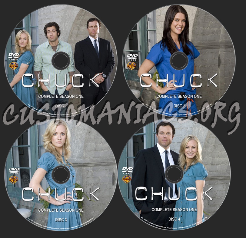 Chuck Season 1 dvd label