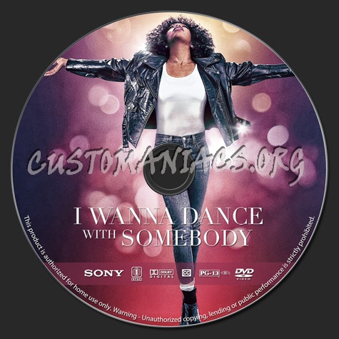 Whitney Houston: I Wanna Dance With Somebody dvd label