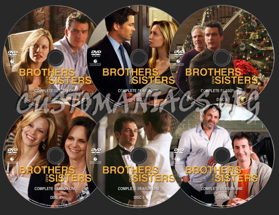 Brothers and Sisters Season 1 dvd label