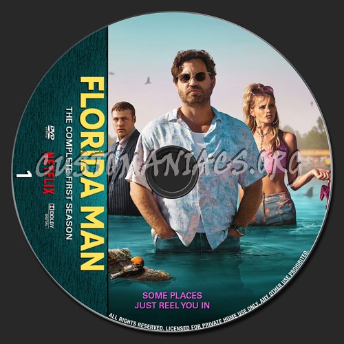 Florida Man Season 1 dvd label