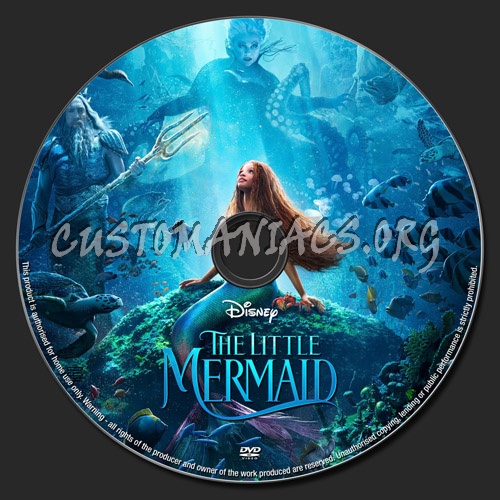 The Little Mermaid dvd label