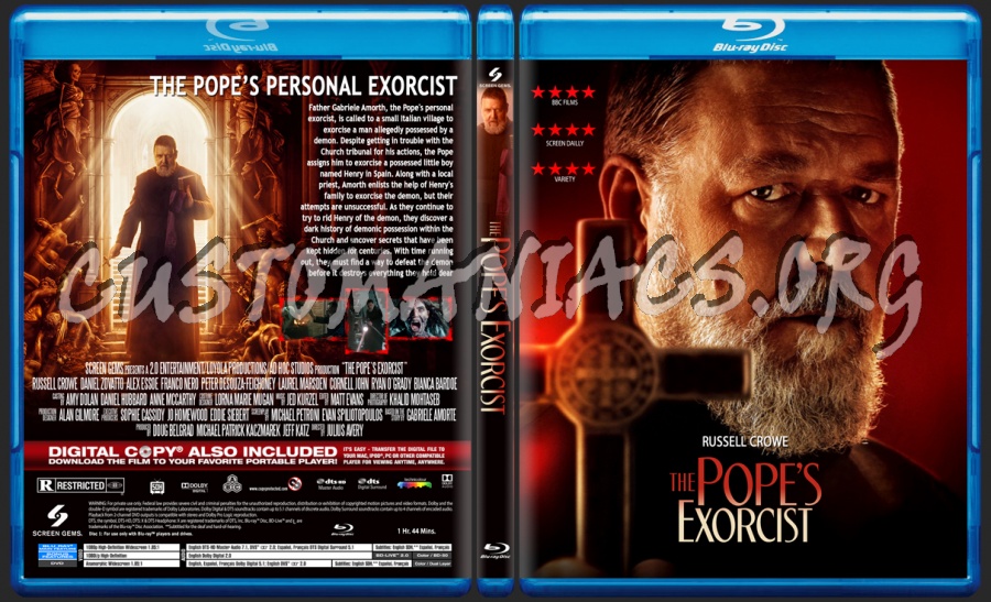 The Pope's Exorcist blu-ray cover