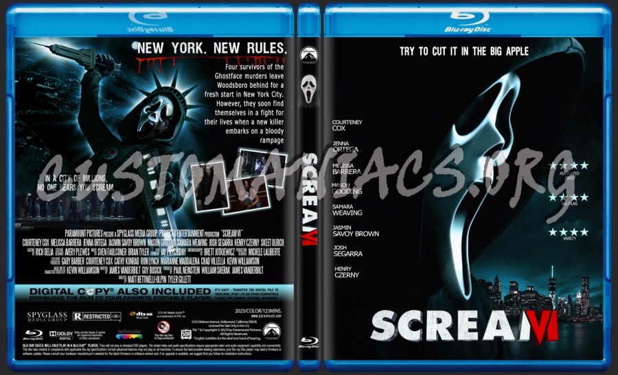 Scream VI blu-ray cover