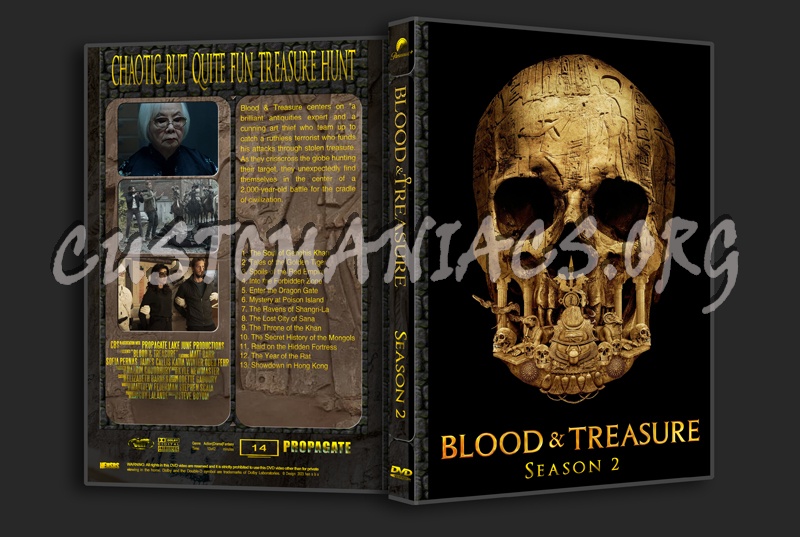 Blood & Treasure - season 2 dvd cover