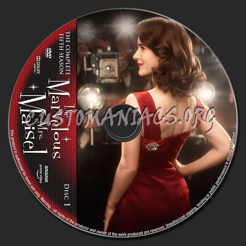 The Marvelous Mrs Maisel Season 5 dvd label