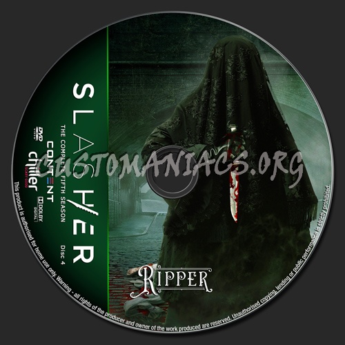 Slasher Season 5 dvd label