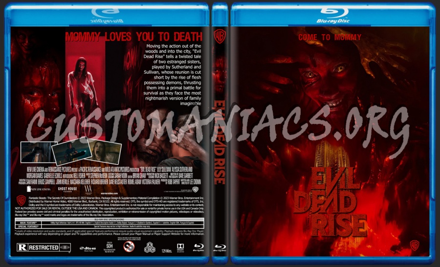 Evil Dead Rise blu-ray cover