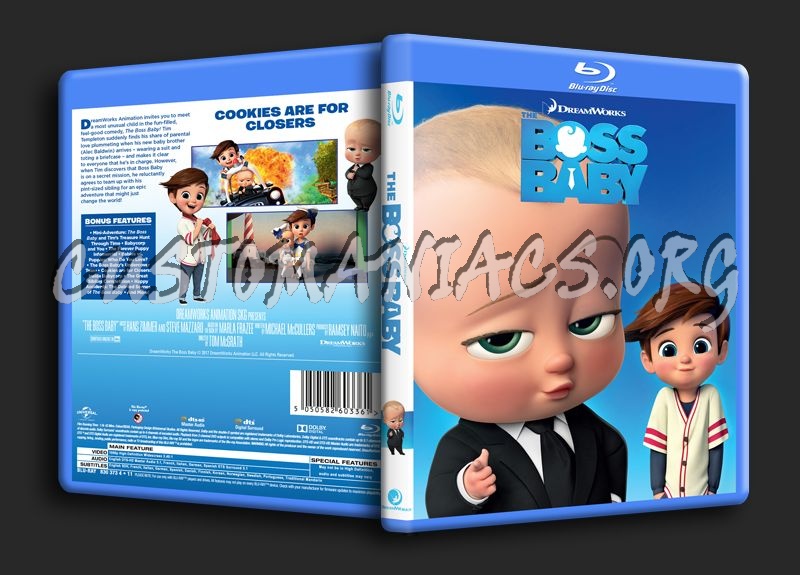 The Boss Baby blu-ray cover