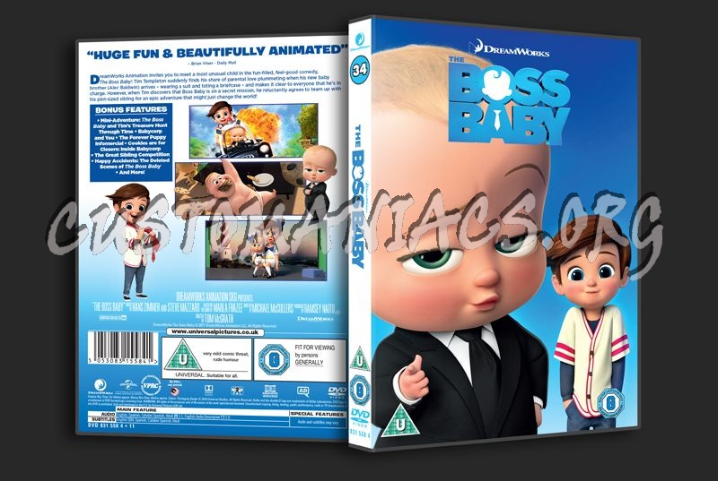 The Boss Baby dvd cover