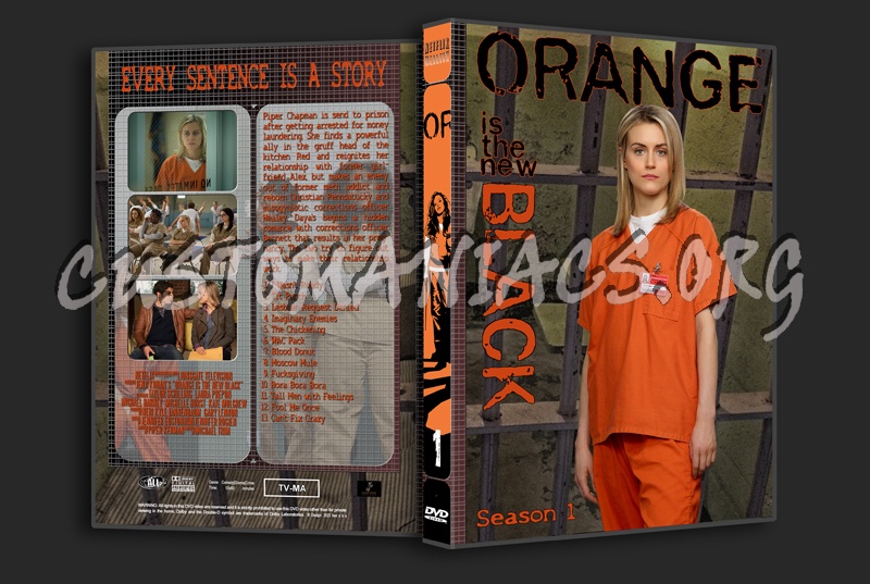 Orange is the New Black complete series with spine dvd cover