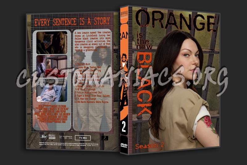 Orange is the New Black complete series with spine dvd cover