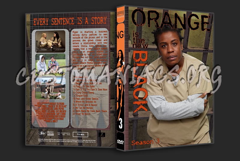 Orange is the New Black complete series with spine dvd cover