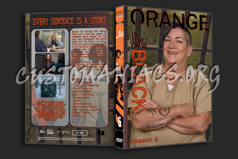 Orange is the New Black complete series with spine dvd cover