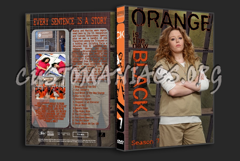 Orange is the New Black complete series with spine dvd cover