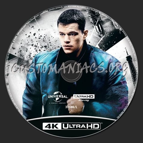 The Bourne Identity 4K blu-ray label