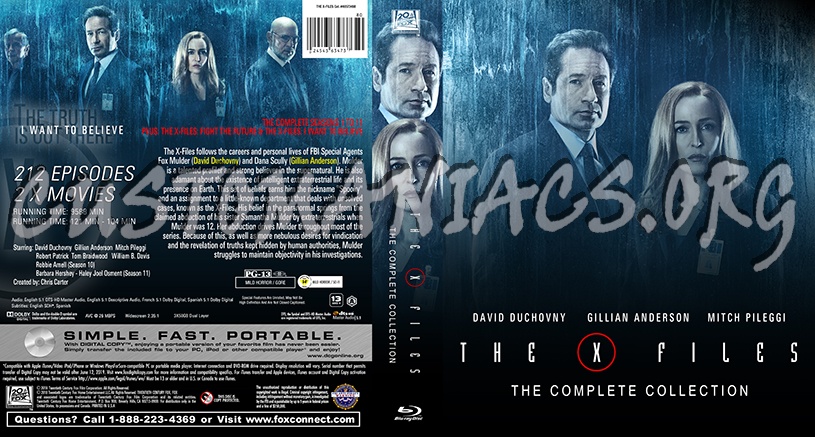 The X Files blu-ray cover