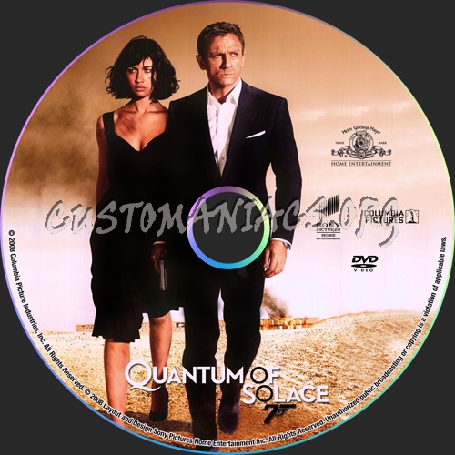 Quantum of Solace dvd label