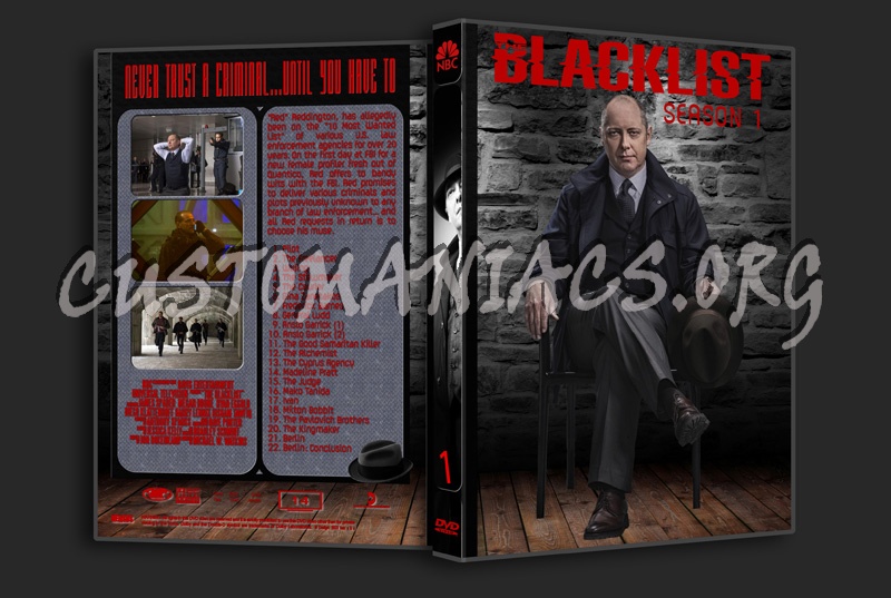 The Blacklist complete series with spine dvd cover