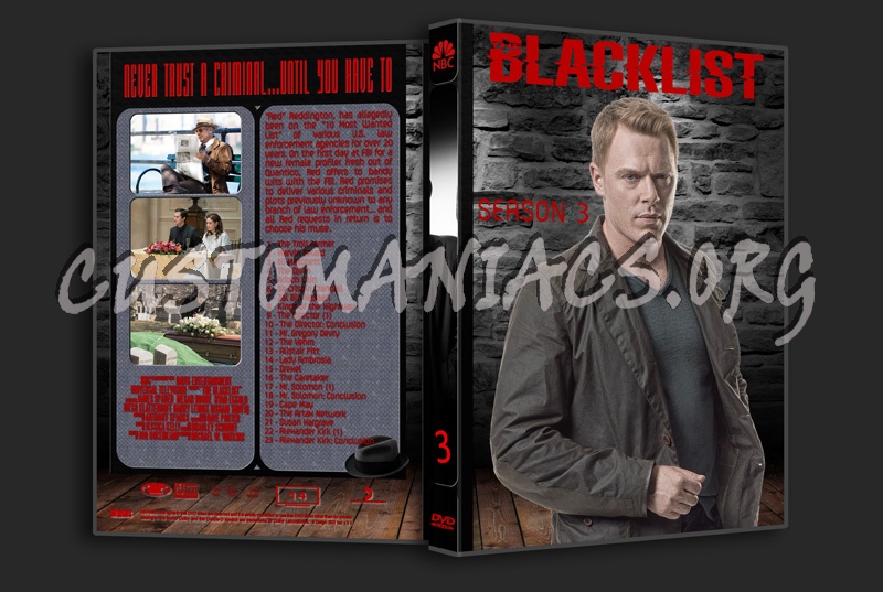 The Blacklist complete series with spine dvd cover