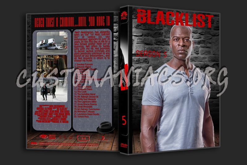 The Blacklist complete series with spine dvd cover