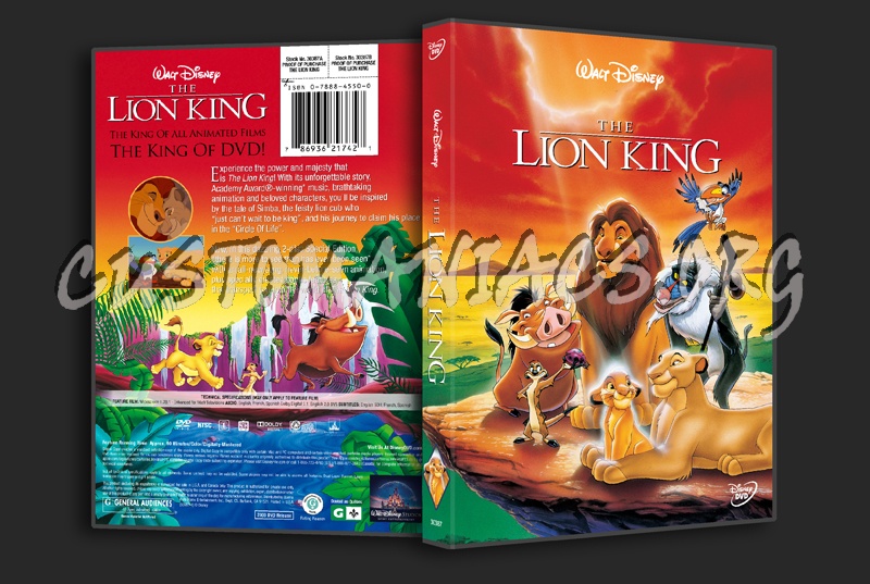 The Lion King - DVD Cover 1 dvd cover - DVD Covers & Labels by ...