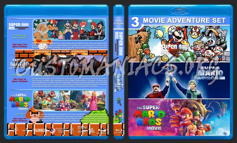 Super Marios Bros. Triple Feature blu-ray cover