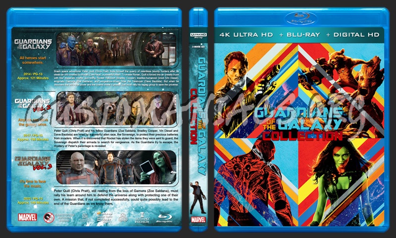 Guardians of the Galaxy Collection (4K) blu-ray cover