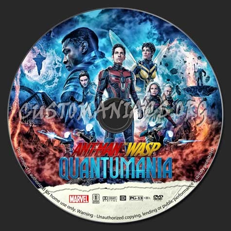 Ant-Man and the Wasp: Quantumania dvd label