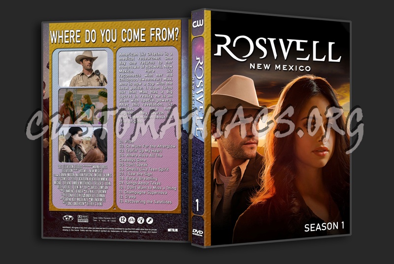 Roswell New Mexico Season 1 to 4 dvd cover