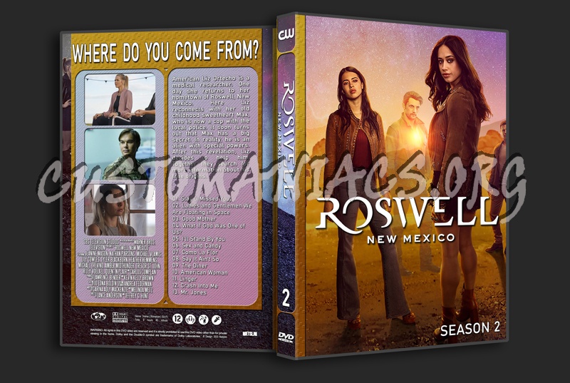 Roswell New Mexico Season 1 to 4 dvd cover