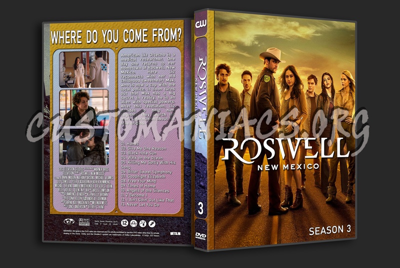 Roswell New Mexico Season 1 to 4 dvd cover