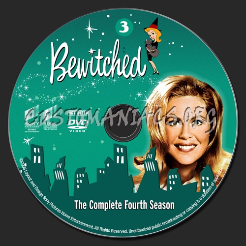 Bewitched - Season 4 dvd label
